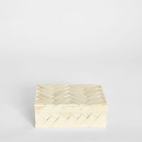 Brea Bone Inlay Trinket White