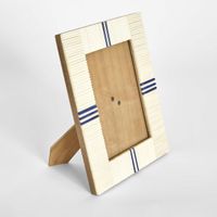 Safi Bone Inlay 5 x 7 " Photo Frame White