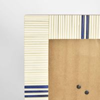 Safi Bone Inlay 5 x 7 " Photo Frame White