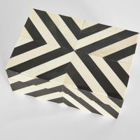 Zola Bone Inlay Trinket Black & White