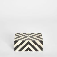 Zola Bone Inlay Trinket Black & White