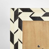 Ona Bone Inlay 5 x 7 " Photo Frame Black & White