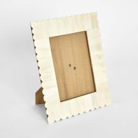Rhea Bone Inlay 5 x 7 " Photo Frame White