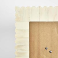 Rhea Bone Inlay 5 x 7 " Photo Frame White