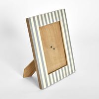 Lira Bone Inlay 5 x 7 " Photo Frame Grey & White