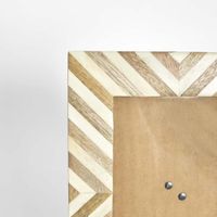 Tova Bone Inlay 5 x 7 " Photo Frame Natrual & White
