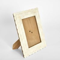 Weva Bone Inlay 5 x 7 " Photo Frame White