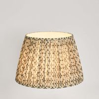Viscose Linen Drum Lamp Shade XL Dark blue