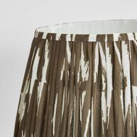 Woven Ikat Drum Lamp Shade XL Brown