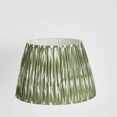 Woven Ikat Drum Lamp Shade XL Green