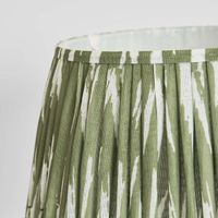 Woven Ikat Drum Lamp Shade XL Green