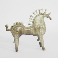 Ace Horse Tall Dark Grey