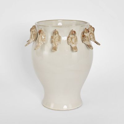 Bird Vase White