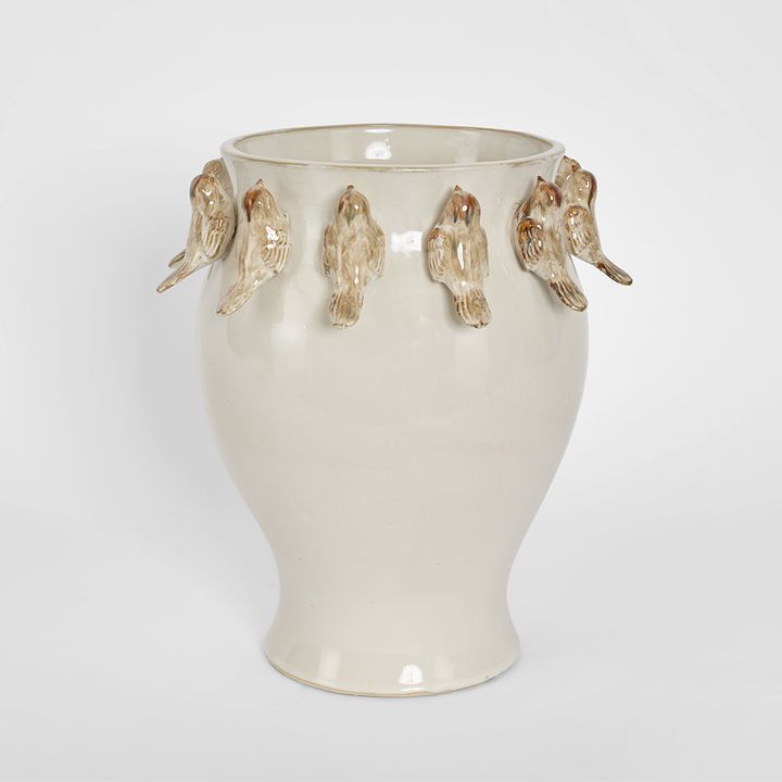 Bird Vase White