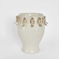Bird Vase White
