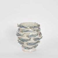 Reef Vase Blue & White