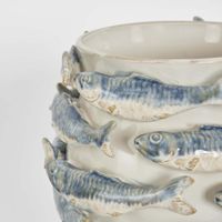 Reef Vase Blue & White