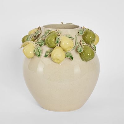 Pear Vase Cream & Yellow