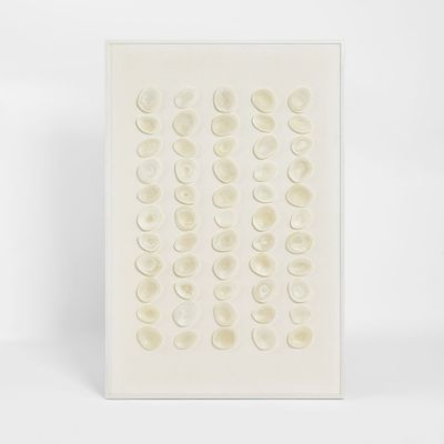 Maya Resin Wall Art 120 x 80cm White