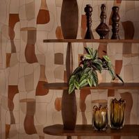 Lume Boulder Candle Stand Brown