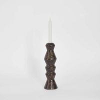 Lume Boulder Candle Stand Brown