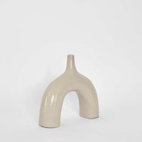 Gaia Arc Vase White