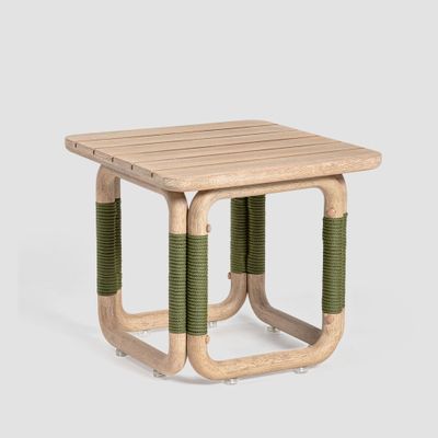 Vita Outdoor Undercover Side Table Natural & Green