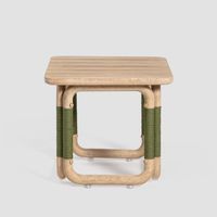 Vita Outdoor Side Table Natural & Green