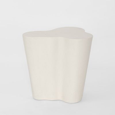 Marley Outdoor Side Table
 White