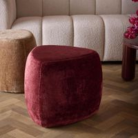 Pebble Small Ottoman Ruby