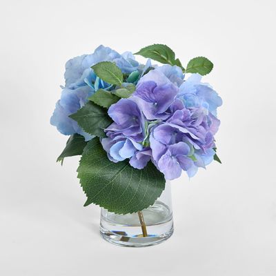 Hydrangea in Vase 31cm Lavender