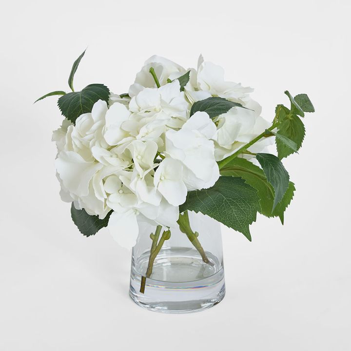 Hydrangea in Vase 31cm White