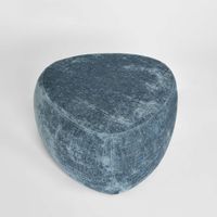 Pebble Ottoman Medium Blue
