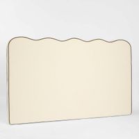 Avoca Bedhead King Ivory with Chocolate Piping