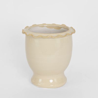 Petal Pot White Small