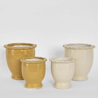 Petal Pot Mustard Small