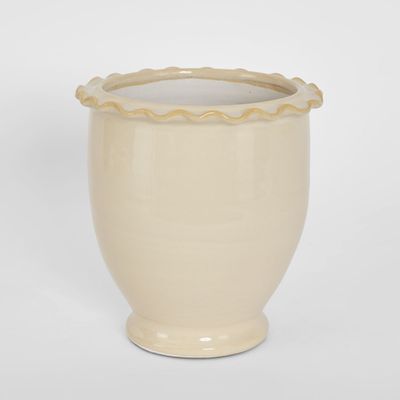 Petal Pot White Large