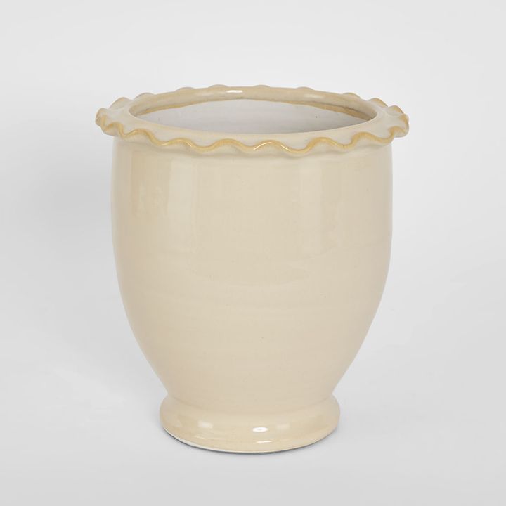 Petal Pot White Large