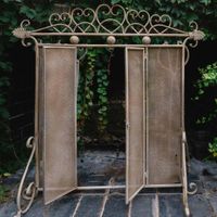 Amour Firescreen with Accessories Gold