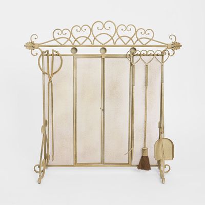 Amour Firescreen with Accessories Gold