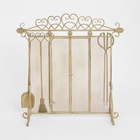 Amour Firescreen with Accessories Gold