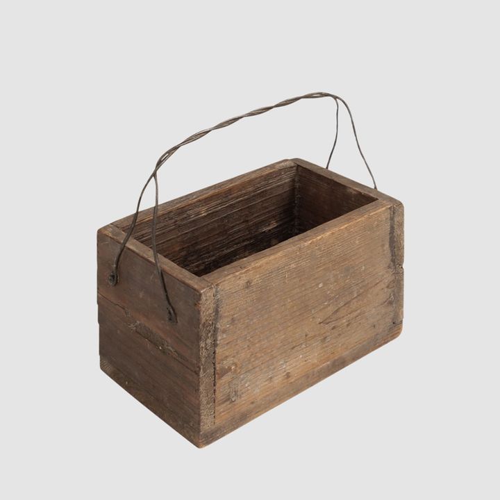 Colmar Wooden Box With Iron Handle