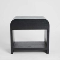 Marcel Bedside 1 Drawer Black