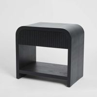 Marcel Bedside 1 Drawer Black