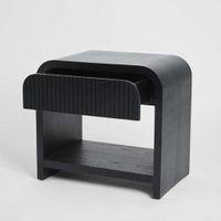 Marcel Bedside 1 Drawer Black