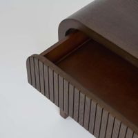 Marcel Bedside 1 Drawer Dark Walnut