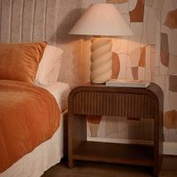 Marcel Bedside 1 Drawer Dark Walnut