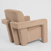 Atelier Armchair Terracotta Stripe