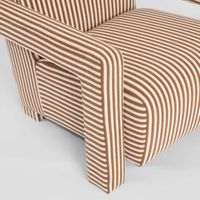 Atelier Armchair Terracotta Stripe