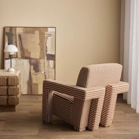 Atelier Armchair Terracotta Stripe